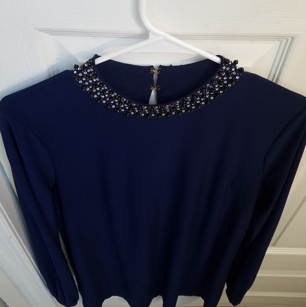 Trinity' Embellished Jersey Shift Dress